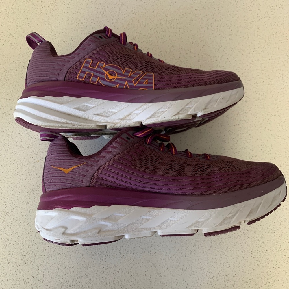 Hoka One One Womens Bondi 6 Purple 1019270 ADGJ Running Shoes Sneakers Size 8